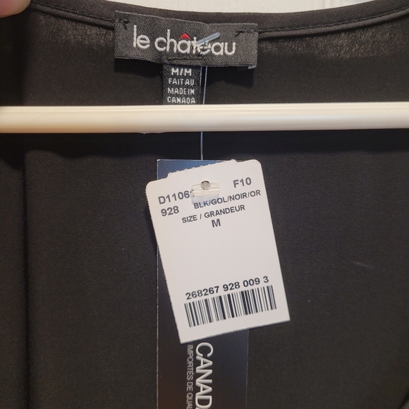 Le Chateau black top with gold sequins (US Medium) New with tags! - Picture 6 of 8